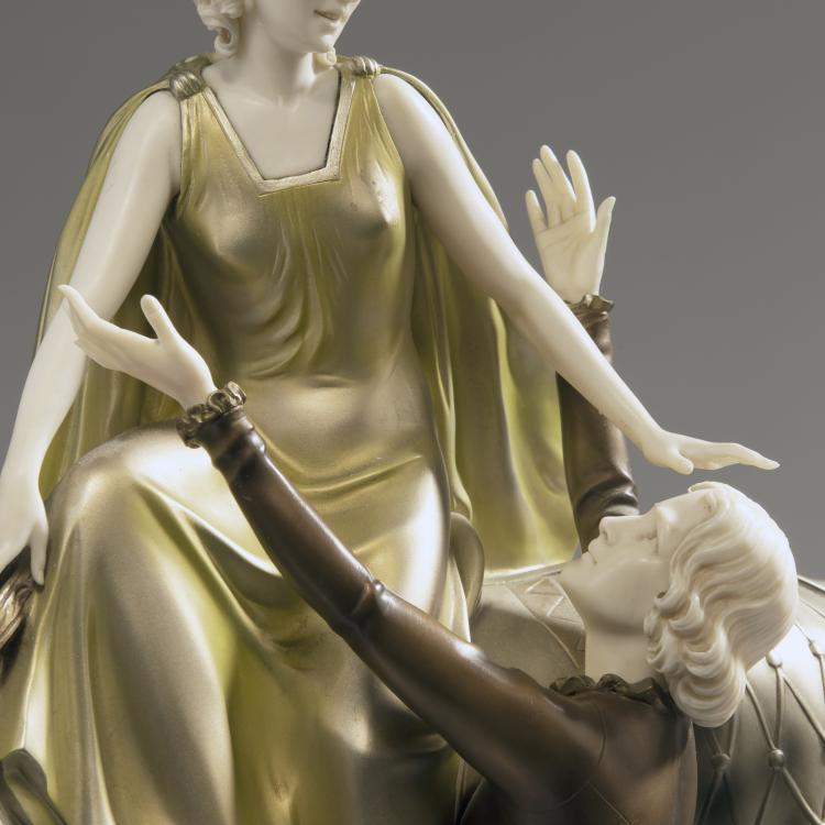 Bild 4 zu Objekt, 'Reiterin und S&auml;nger', um 1925, Otto Poertzel, Preiss & Kassler, Berlin, 150B 366