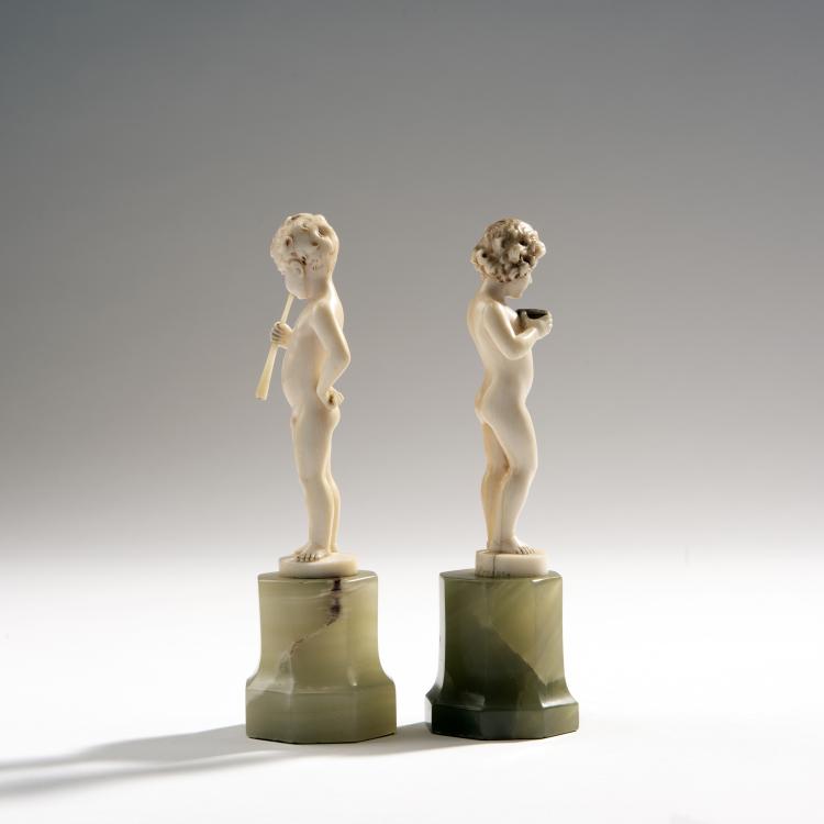 Bild 6 zu Objekt, 'Girl with Small Case' and 'Boy with Trumpet', pre-1914, Ferdinand Preiss, 150B 368