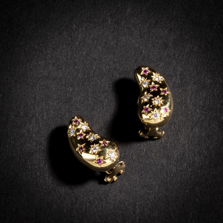 Bild 1 zu Objekt, Paar Ohrclips 'Teardrop', Tiffany & Co., 154C 351