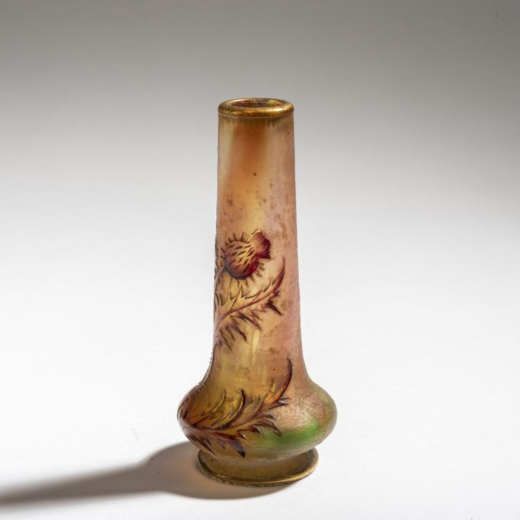Bild 1 zu Objekt, Vase 'Chardons de Lorraine', 1897, Daum Fr&egrave;res, Nancy, 150B 115