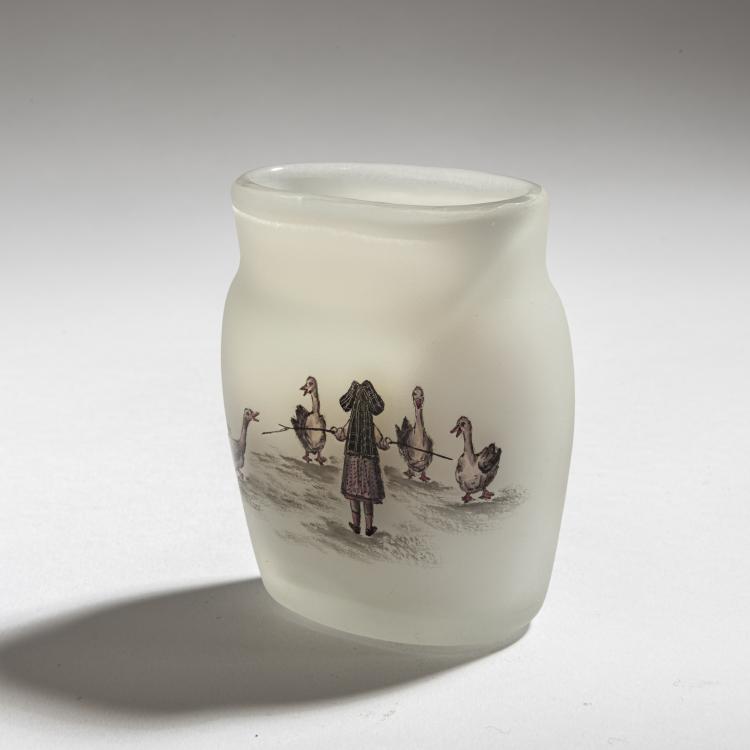 Bild 2 zu Objekt, Vase 'La petite Gardeuse d&rsquo;oies' (The Goose Girl), 1898, Daum Fr&egrave;res, Nancy, 150B 119