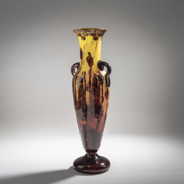 Bild 2 zu Objekt, Tall vase with handles 'Campanules', 1922-25, Schneider, Epinay-sur-Seine, 150B 243