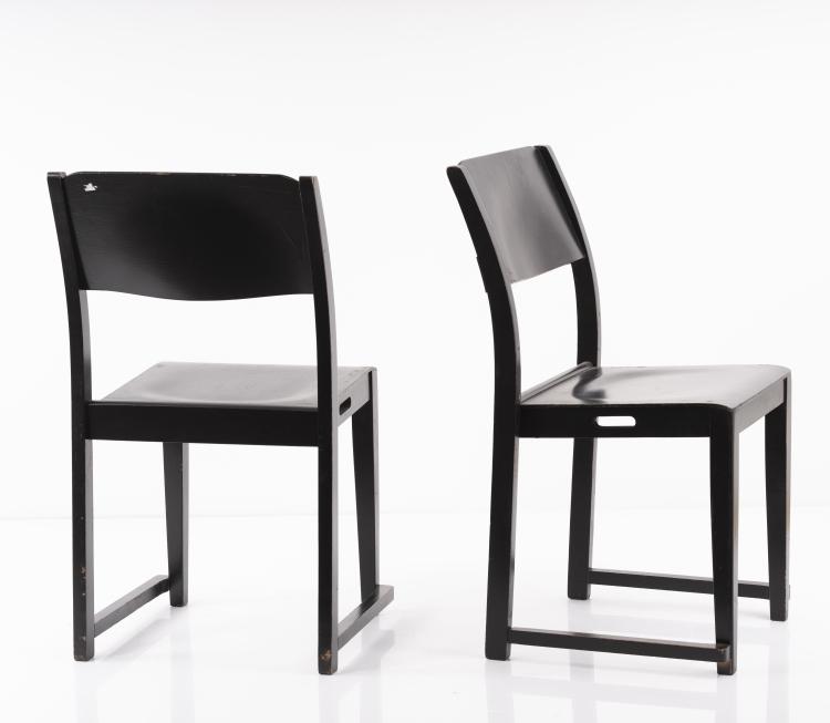 Bild 2 zu Objekt, Set of eight stacking chairs 'Orkesterstolen', 1932, Sven Markelius, Svenska M&ouml;belfabrikerna, Bodafors, 151B 270