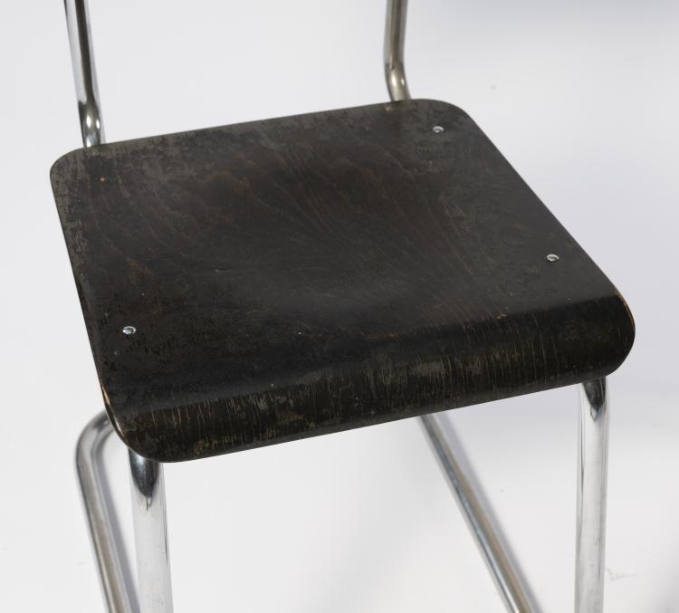 Bild 7 zu Objekt, Two chairs 'SM 1' and table 'DS', 1930s, Drabert Stahlm&ouml;bel-Fabrik, Minden, 151A 43