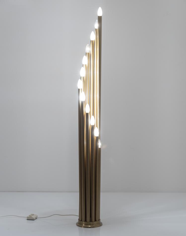 Bild 1 zu Objekt, Floor lamp 'Organ pipes', 1960s, Goffredo Reggiani (attributed), Reggiani Illuminazione, Sovico, 151B 413