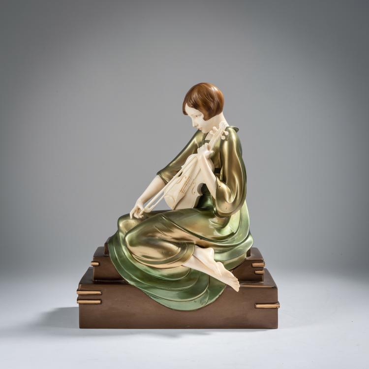 Hauptbild zu Objekt, 'Violinist', c. 1925, Paul Philippe, Rosenthal & Maeder, Berlin, 153C 448