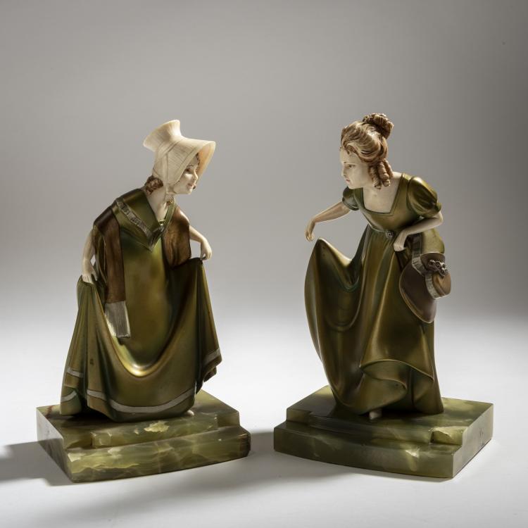 Hauptbild zu Objekt, 'Formal Greetings' and 'Curtsy', 1920s, Franz Peleschka-Lunard, 150B 360