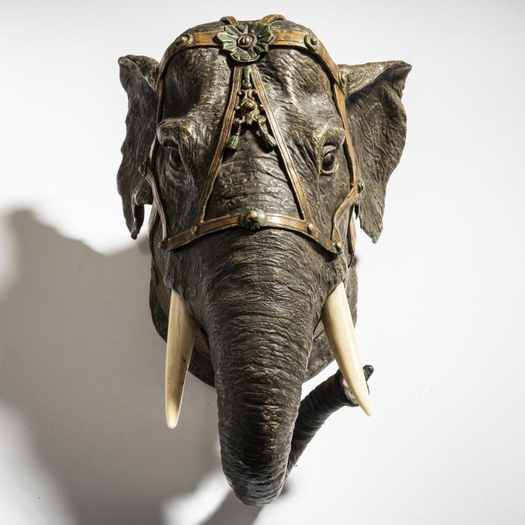 Bild 1 zu Objekt, Elephant head, c. 1900, Franz Xaver Bergmann, 150B 328