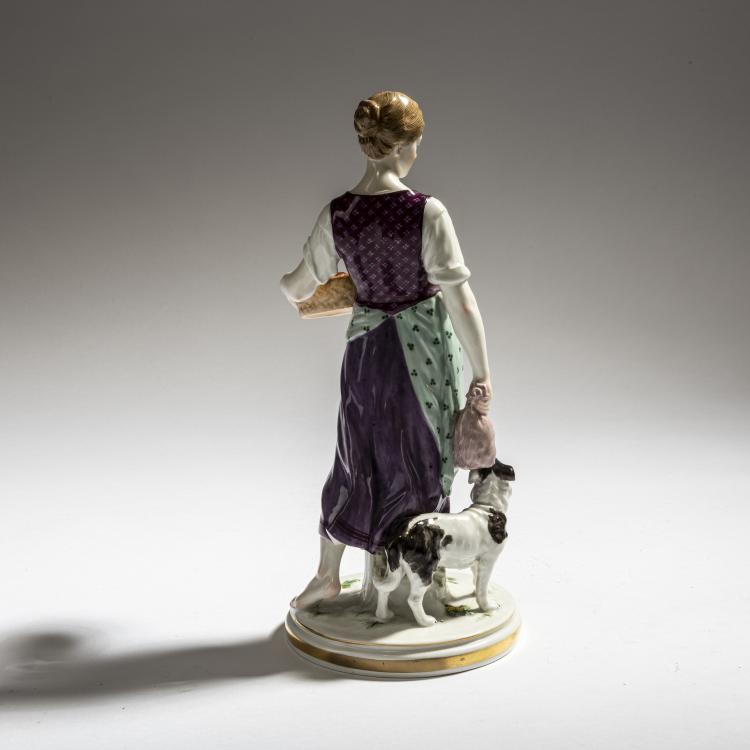 Bild 2 zu Objekt, Gardener with dog, c. 1902, Jakob Ungerer, Meissen, StPM, 150B 523
