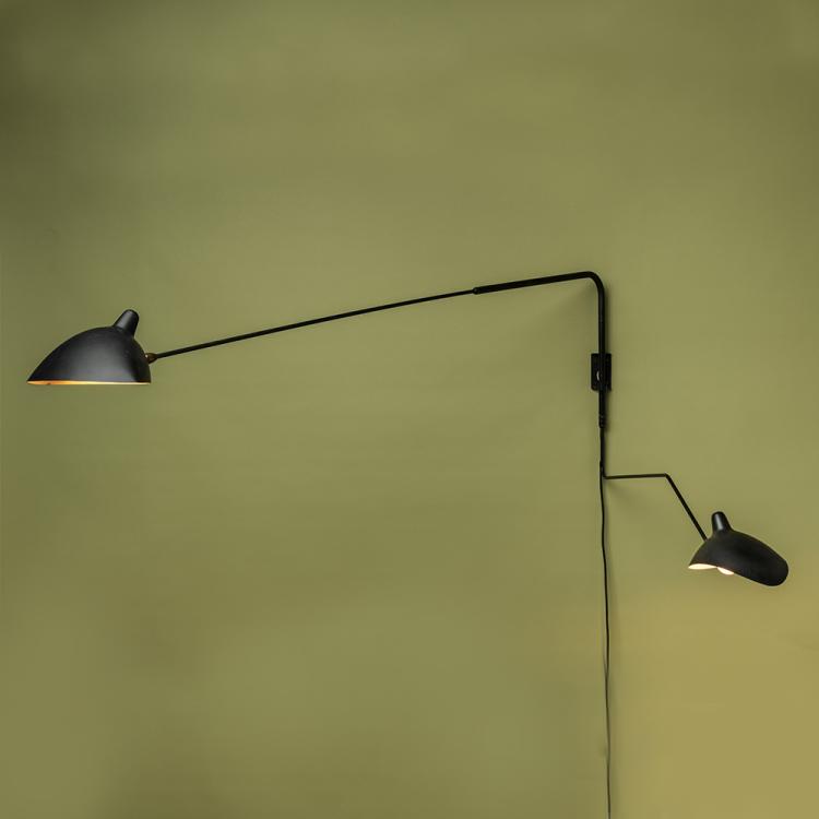 Hauptbild zu Objekt, Wall light 'Applique coud&eacute;e', 1954, Serge Mouille, Frankreich, 151B 360