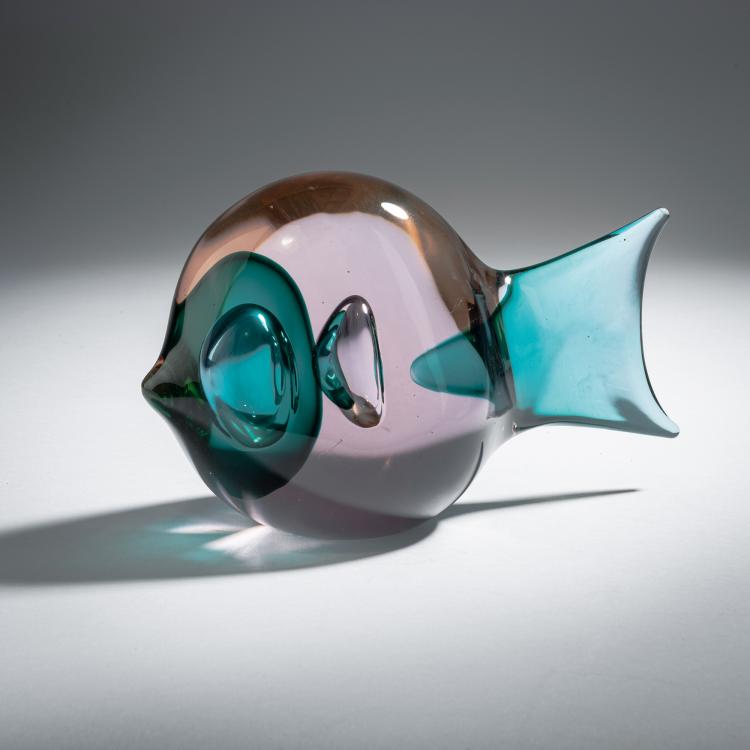 Hauptbild zu Objekt, Fish, c. 1965, Antonio Da Ros, Cenedese, Gino, Murano, 152C 825