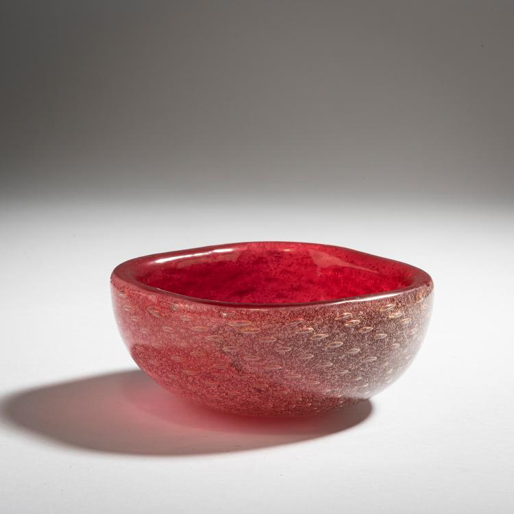 Hauptbild zu Objekt, Schale 'A bollicine', 1932/33, Carlo Scarpa, Venini & C., Murano, 152C 612