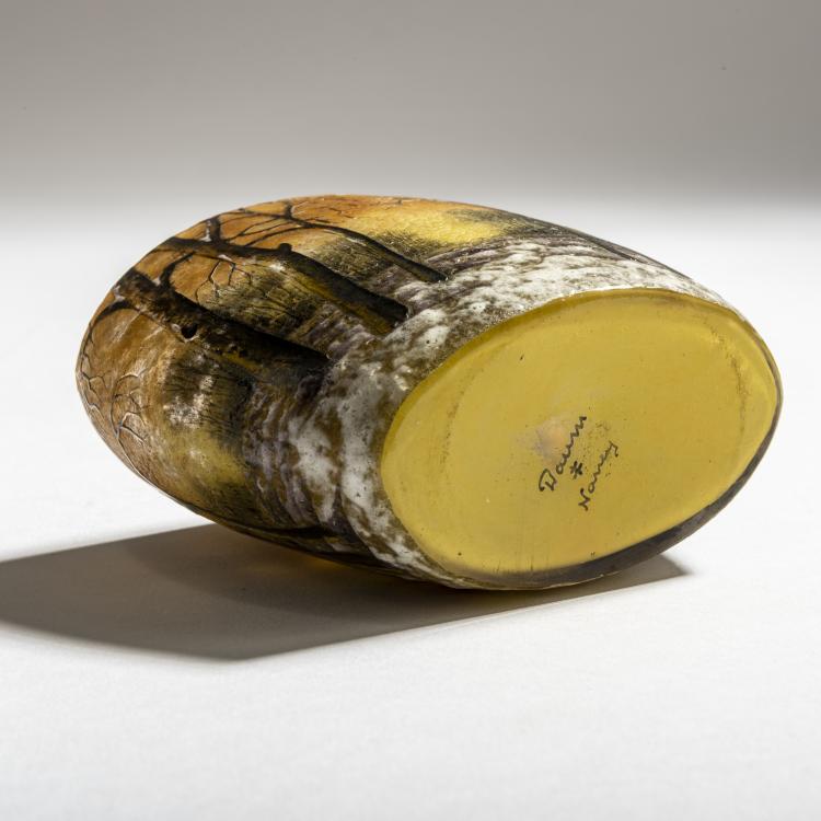 Bild 3 zu Objekt, Small vase 'Arbres en hiver', c. 1910, Daum Fr&egrave;res, Nancy, 150B 131