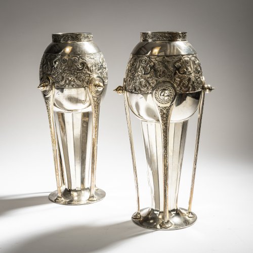 Two cachepots, c. 1910