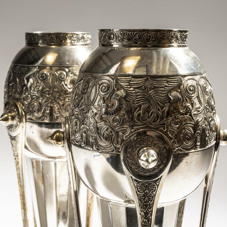 Bild 1 zu Objekt, Zwei &Uuml;bert&ouml;pfe, um 1910, WMF, Geislingen, 150B 439