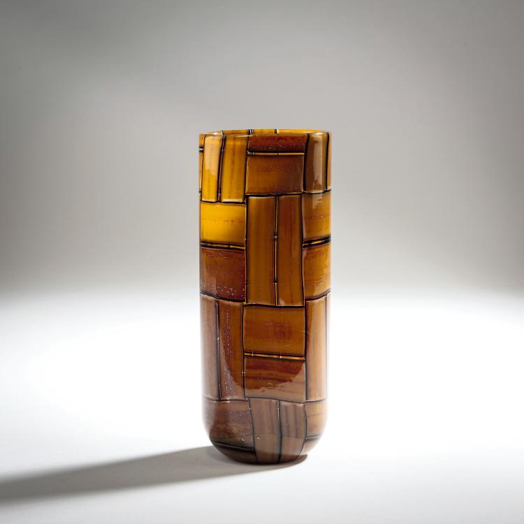 Hauptbild zu Objekt, 'Tessere ambra' vase, 1956, Ercole Barovier, Barovier & Toso, Murano, 152C 718