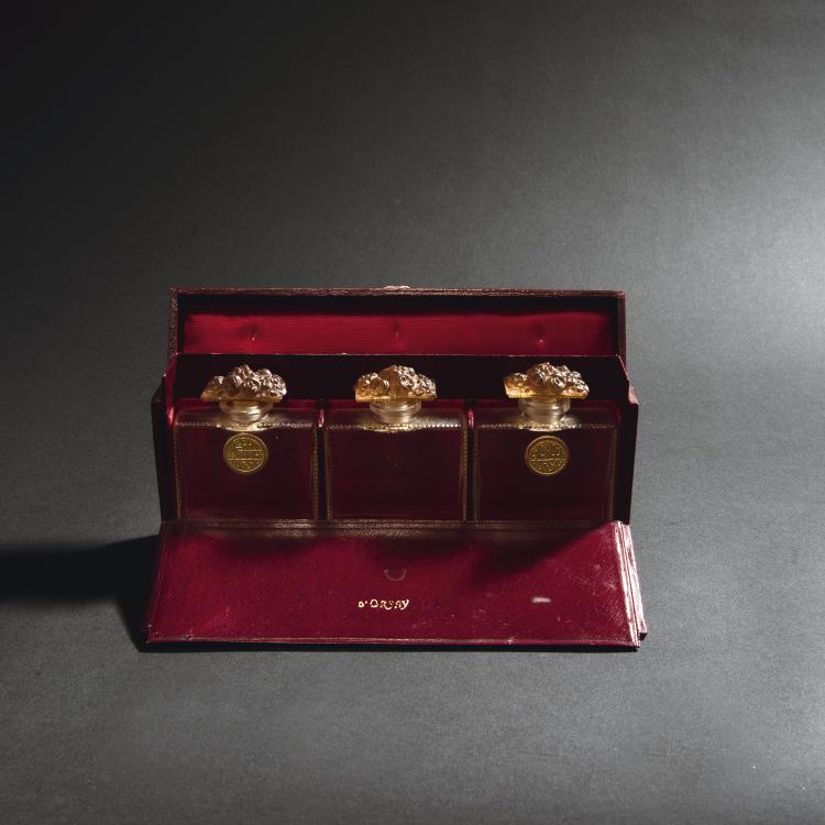 Hauptbild zu Objekt, Three flacons for D'Orsay in original box, 1919, Ren&eacute; Lalique, Lalique, Ren&eacute;, Combs-la-Ville, 150A 7