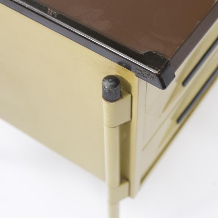 Bild 6 zu Objekt, Schreibtisch 'Spazio' mit Rollcontainer und Ablagef&auml;chern, 1959, Studio B.B.P.R., Olivetti, Ivrea, 154A 106