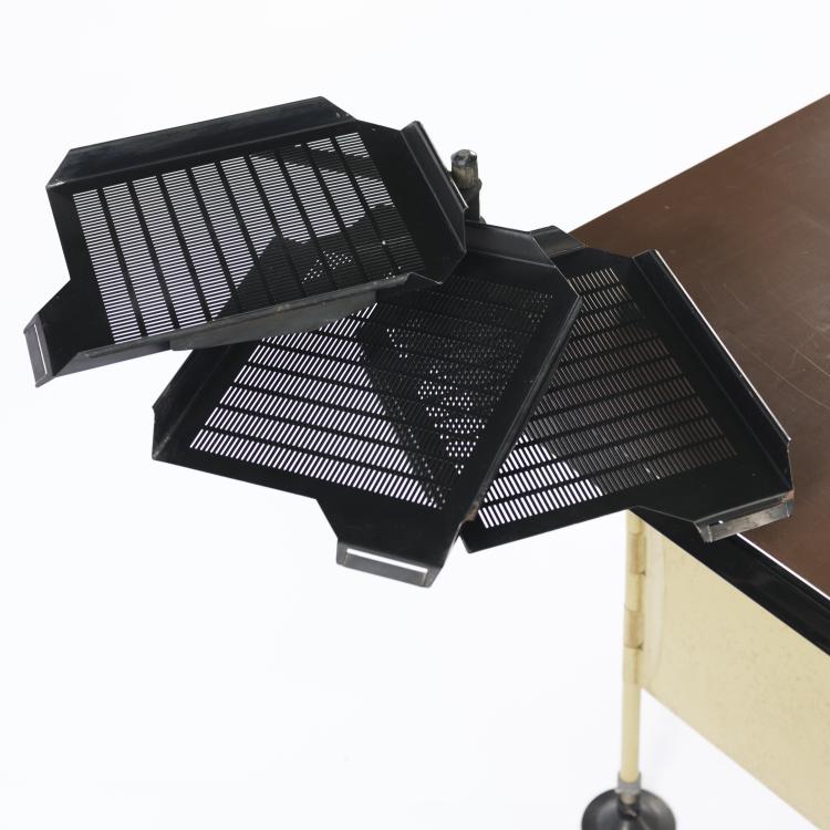 Bild 7 zu Objekt, Schreibtisch 'Spazio' mit Rollcontainer und Ablagef&auml;chern, 1959, Studio B.B.P.R., Olivetti, Ivrea, 154A 106