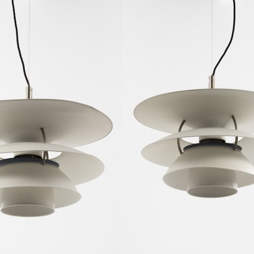 Set of two ceiling lights 'Charlottenborg', 1980