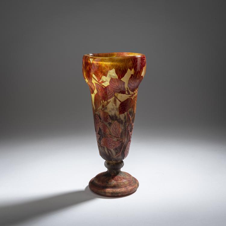 Hauptbild zu Objekt, Vase 'H&ecirc;tre roux', 1910, Henri Berg&eacute;, Daum Fr&egrave;res, Nancy, 150B 140