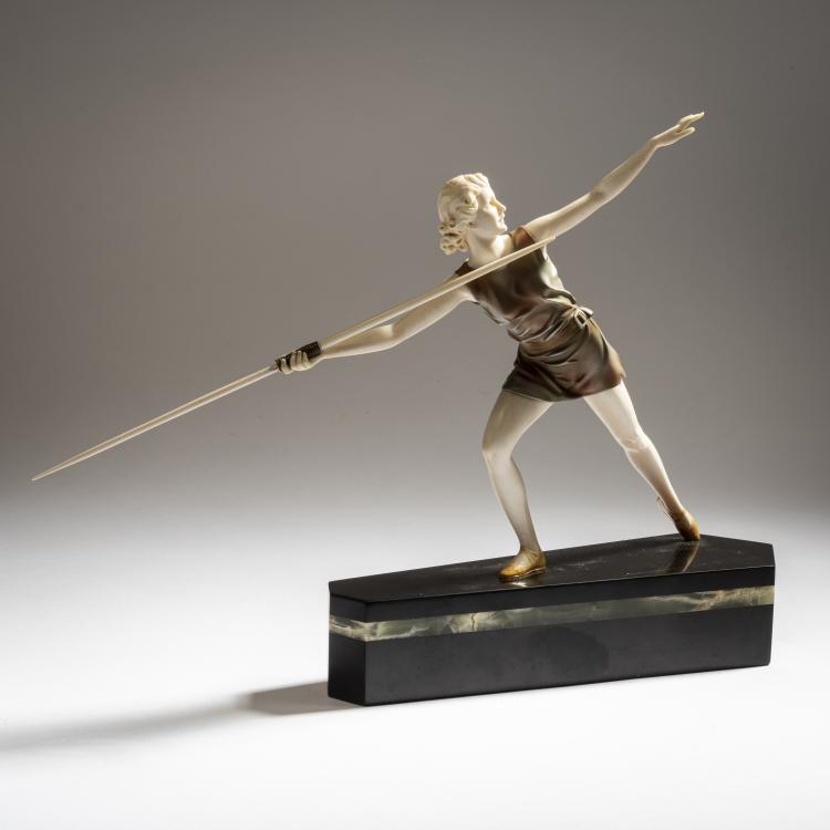 Hauptbild zu Objekt, 'Javelin thrower', c. 1928, Ferdinand Preiss, 150B 375