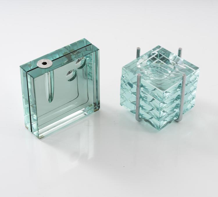 Bild 3 zu Objekt, Set of one vase and four ash trays, 1960s, Fontana Arte, Mailand, 151B 460