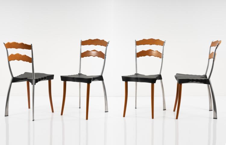 Hauptbild zu Objekt, Set of four 'Sedlak' chairs, 1992, Bořek &Scaron;&iacute;pek, Vitra Design, Weil am Rhein, 151B 597