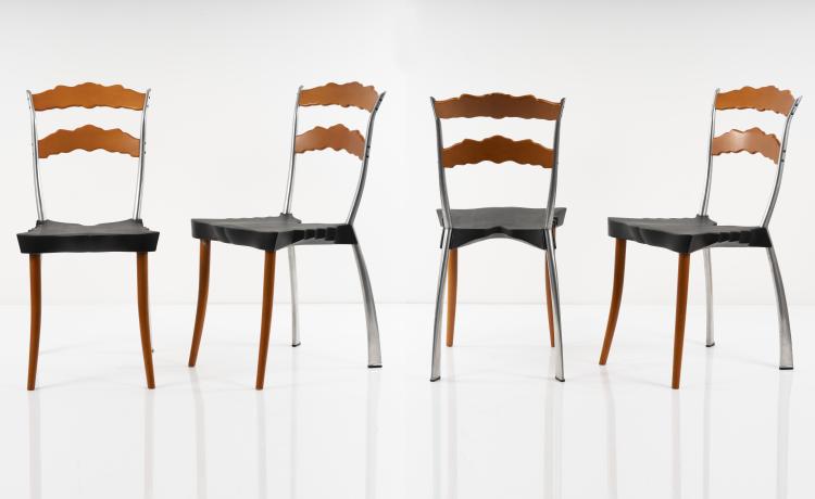 Bild 1 zu Objekt, Set of four 'Sedlak' chairs, 1992, Bořek &Scaron;&iacute;pek, Vitra Design, Weil am Rhein, 151B 597