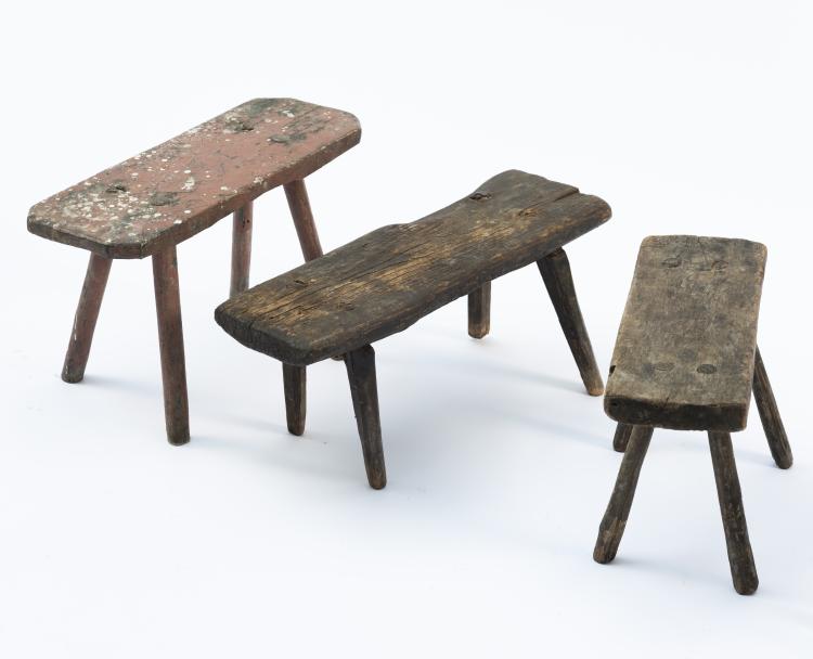 Bild 2 zu Objekt, Set of five stools, c. 1900 / 1920s, Schweden, 151B 300