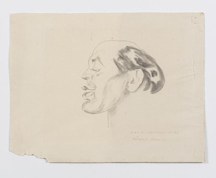 Hauptbild zu Objekt, Portrait of Robert Freumo (?), 1931, Olaf Gulbransson, 151C 630