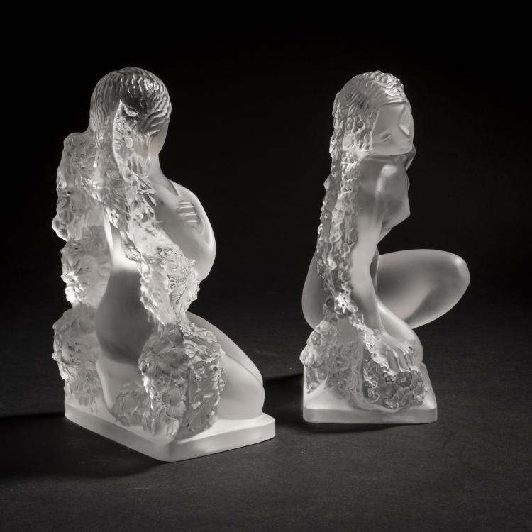 Bild 1 zu Objekt, Two statuettes 'Printemps' and 'Hiver' of the 'Quatre Saisons', 1939, Ren&eacute; Lalique, Lalique, Ren&eacute;, Wingen-sur-Moder, 150A 93