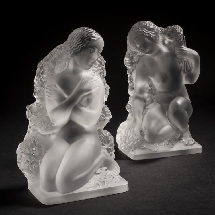 Bild 2 zu Objekt, Two statuettes 'Printemps' and 'Hiver' of the 'Quatre Saisons', 1939, Ren&eacute; Lalique, Lalique, Ren&eacute;, Wingen-sur-Moder, 150A 93