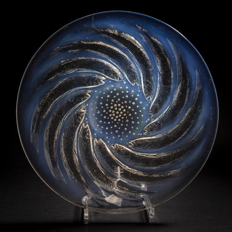 Hauptbild zu Objekt, Platte 'Poissons N&deg; 1', 1931, Ren&eacute; Lalique, Lalique, Ren&eacute;, Wingen-sur-Moder, 150A 77
