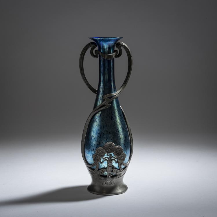 Hauptbild zu Objekt, Henkelvase 'Papillon', 1901, L&ouml;tz Wwe., Klosterm&uuml;hle, 150B 294