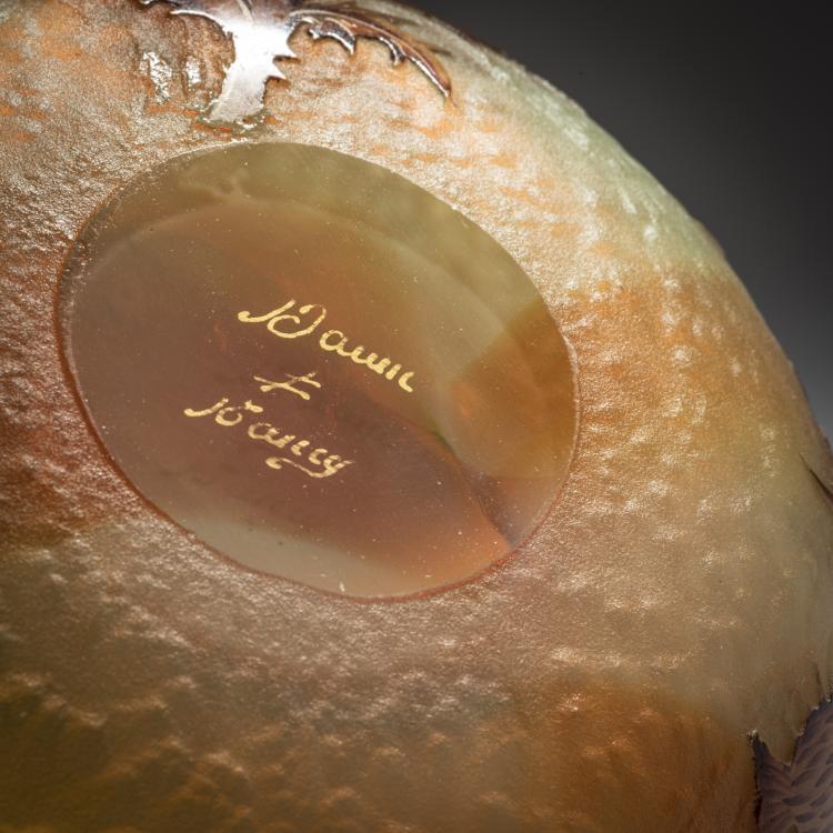 Bild 4 zu Objekt, Bowl 'Chardons de Lorraine', 1897, Daum Fr&egrave;res, Nancy, 150B 116