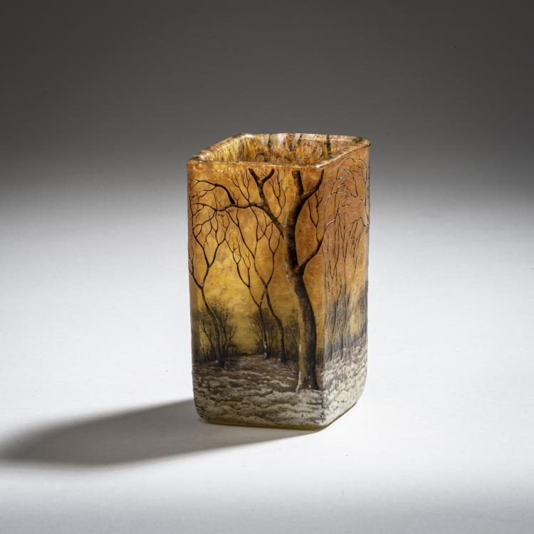 Bild 1 zu Objekt, Vase 'Cr&eacute;puscule neige' or 'Paysage d'hiver', c. 1902, Daum Fr&egrave;res, Nancy, 150B 132