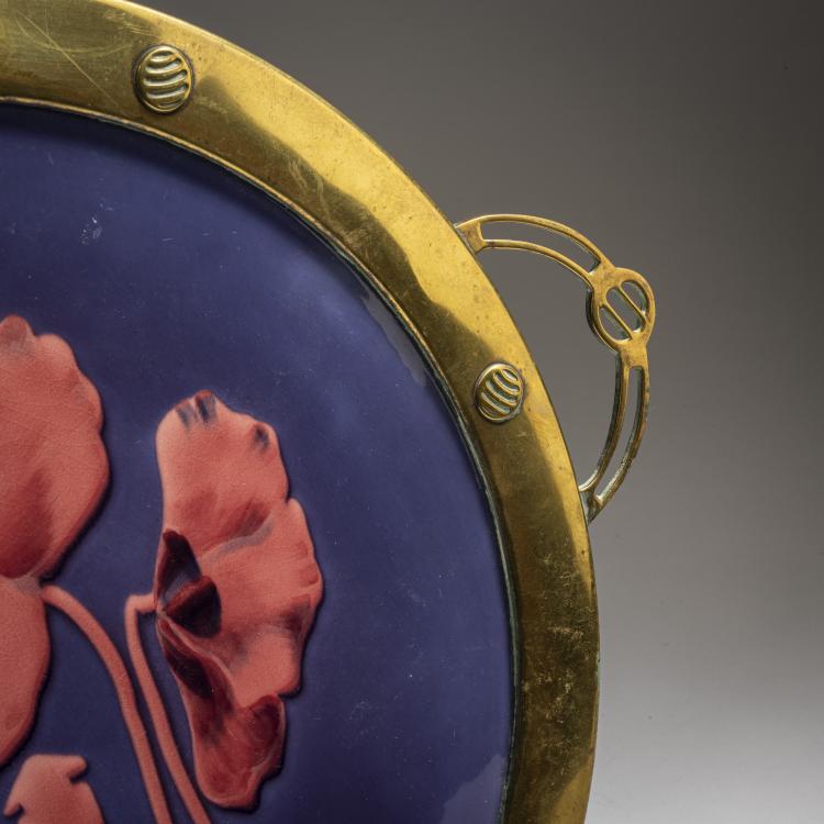 Bild 2 zu Objekt, 'Poppy' platter, c. 1909, W&auml;chtersbach, Schlierbach, 150B 549