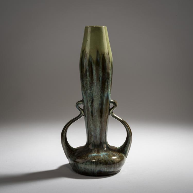 Hauptbild zu Objekt, Henkelvase, um 1900, Schwarz, J. von, N&uuml;rnberg, 150B 541
