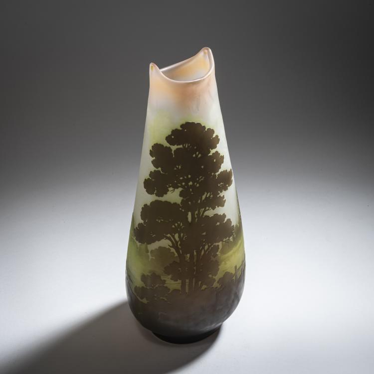 Bild 1 zu Objekt, Vase 'Paysage lacustre', 1906-14, Gall&eacute;, Etablissements, Nancy, 150B 192