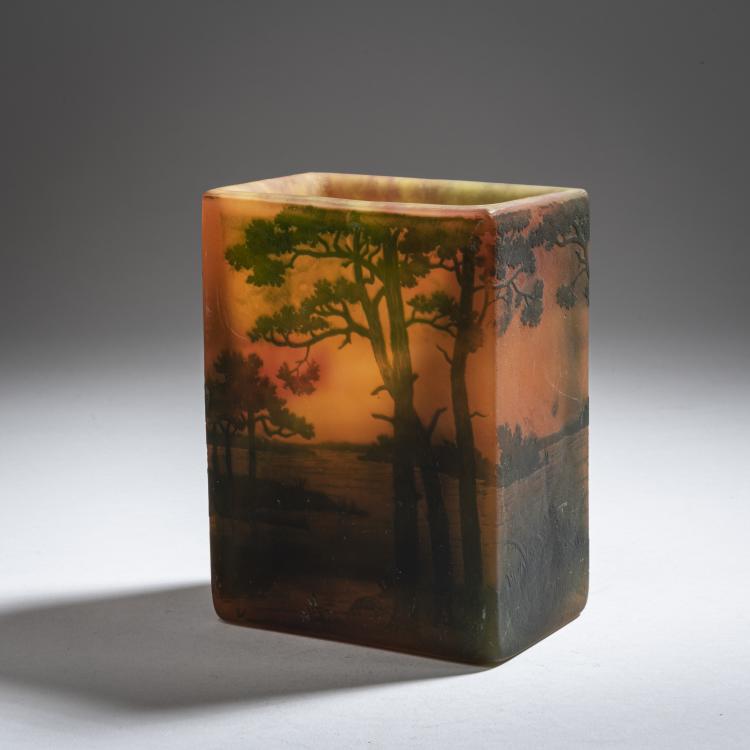 Bild 3 zu Objekt, Vase 'Paysage lacustre', 1905-10, Daum Fr&egrave;res, Nancy, 150B 137