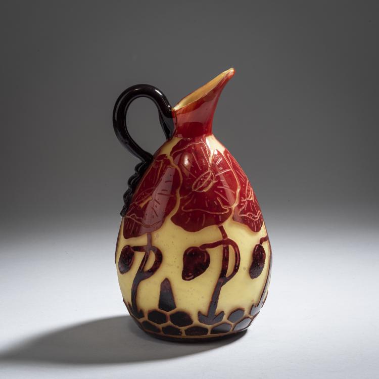 Hauptbild zu Objekt, Kleiner Krug 'Pavots', 1923-26, Schneider, Epinay-sur-Seine, 150B 250