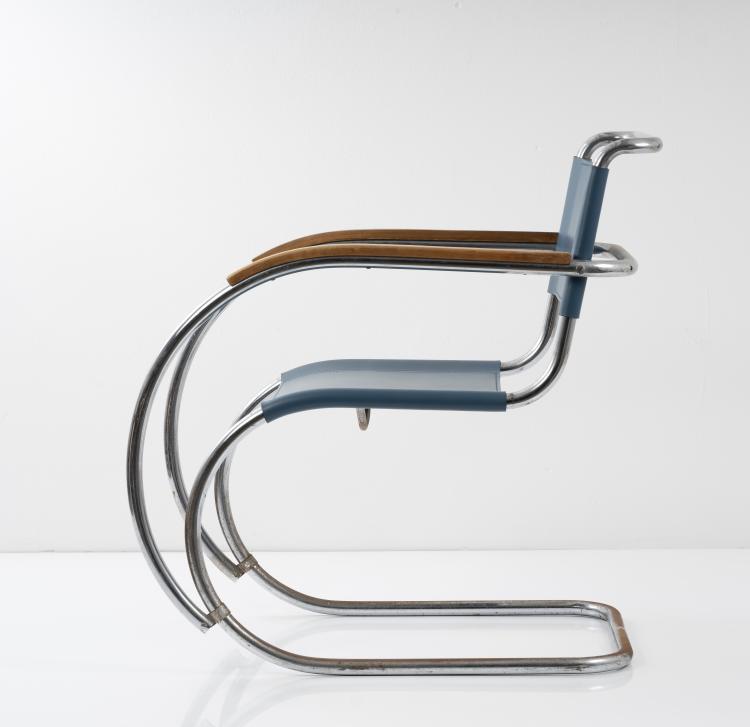 Bild 9 zu Objekt, Armchair 'MR 20', 1927, Ludwig Mies van der Rohe, Thonet, Frankenberg (zugeschrieben), 151A 37