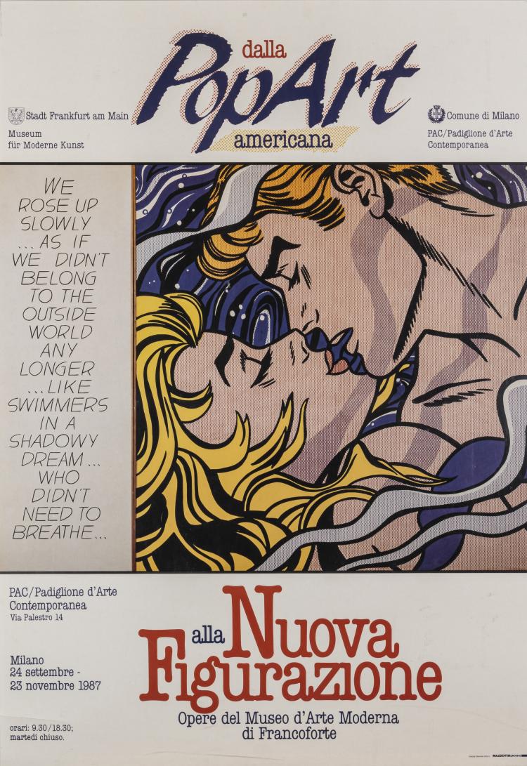 Hauptbild zu Objekt, Ausstellungsplakat 'alla Nuova Figurazione', 1987, Roy Lichtenstein, Stadt Frankfurt am Main Museum f&uuml;r Moderne Kunst; Comune di Milano, PAC/Padiglione d&acute;Arte Contemporanea, 151C 723