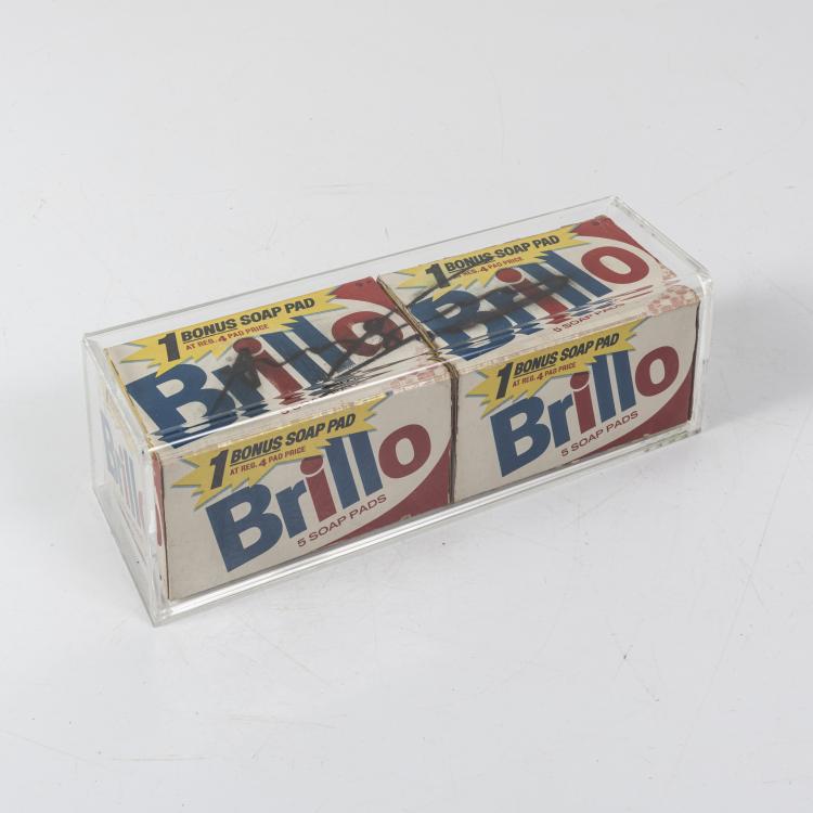 Hauptbild zu Objekt, '2 Brillo Soap Boxes', 1980er Jahre, Andy Warhol, 151C 781