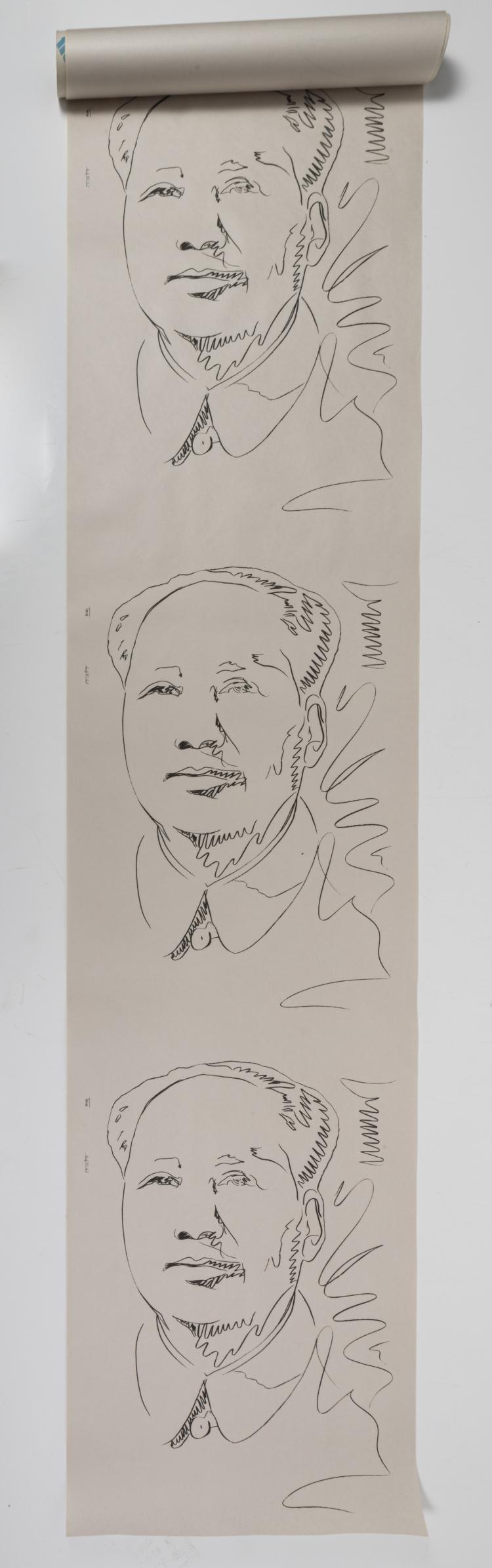 Hauptbild zu Objekt, Wallpaper 'Mao', 1976 (for the Venice Biennale), Andy Warhol, 151C 779