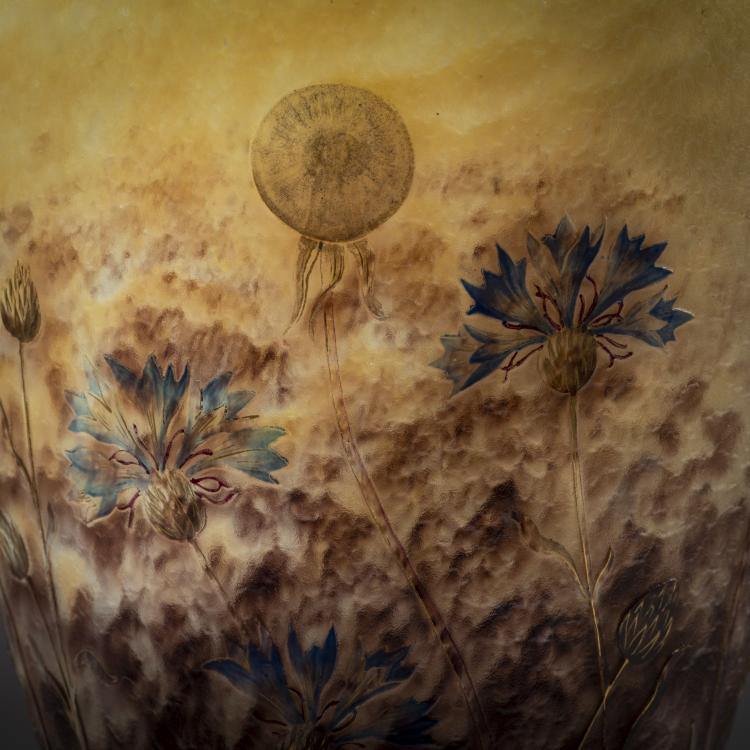 Bild 2 zu Objekt, Vase 'Bleuets et Pissenlit', 1901, Daum Fr&egrave;res, Nancy, 150B 127