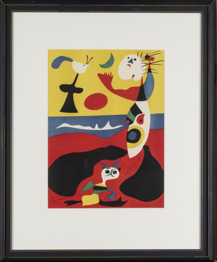 Hauptbild zu Objekt, 'L&acute;&eacute;t&eacute;' (Sommer), 1938, Joan Mir&oacute;, Ed. T&eacute;riade; Druck Mourlot, Paris, 151C 643