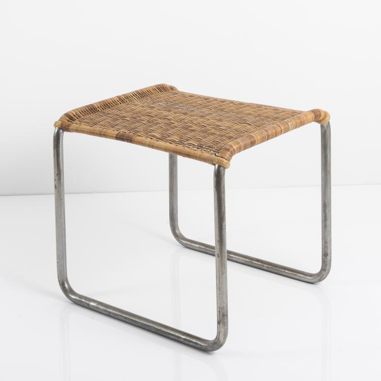 Hauptbild zu Objekt, 'MR 1' stool, 1927, Ludwig Mies van der Rohe, Berliner Metallgewerbe Joseph M&uuml;ller, Berlin oder Bamberg Metallwerkst&auml;tten, Berlin, 151A 38