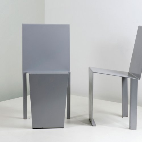 Set of two stacking chairs, 1990s
